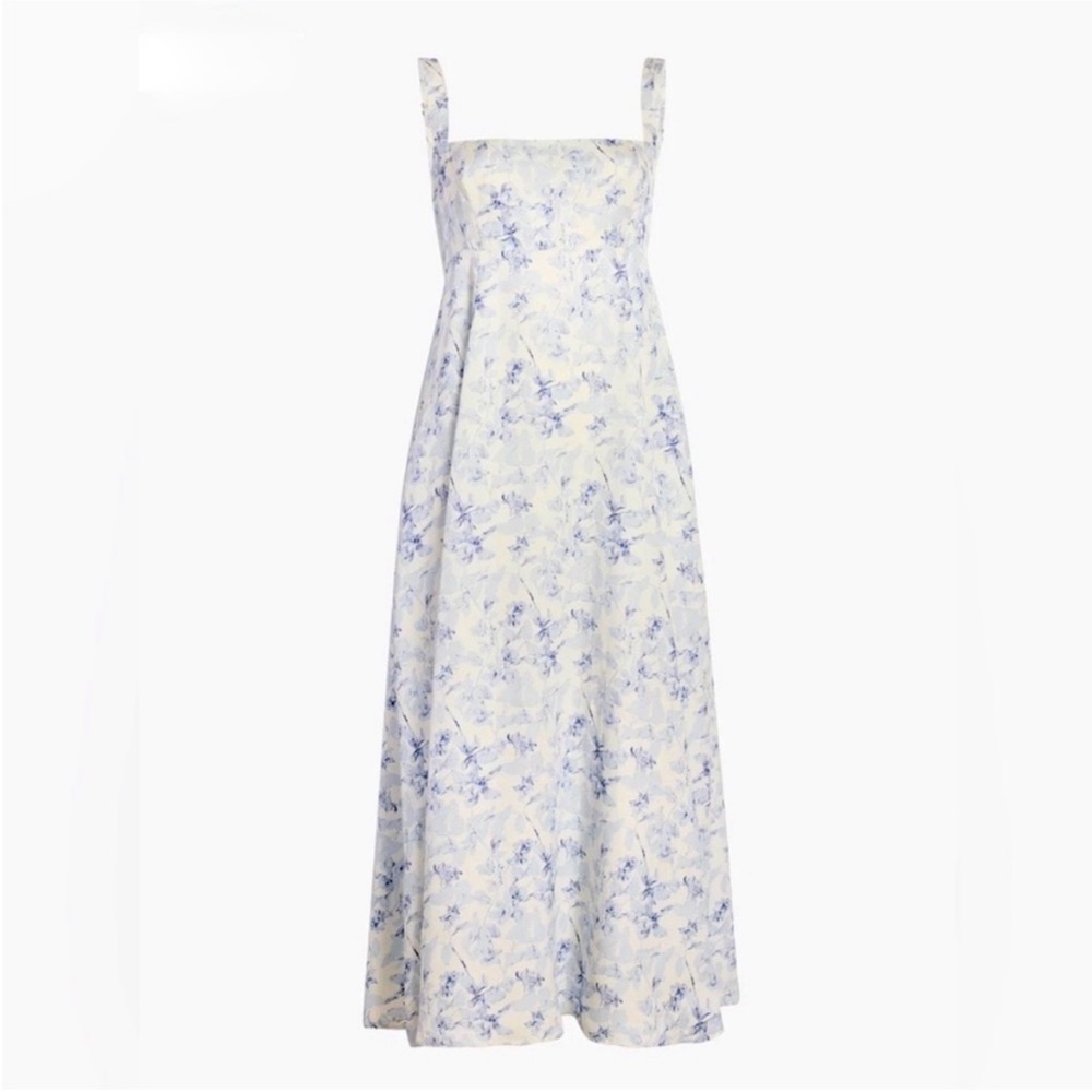 The Rowena Dress | Pressed Flowers Satin Faille - Pressed Flowers Satin Faille